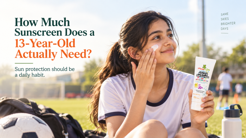How Much Sunscreen Does a 13-Year-Old Actually Need?