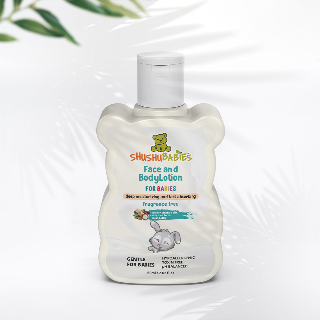 Our Gentle Fragrance-Free Face and Body Lotion for Babies AYUSH Certified